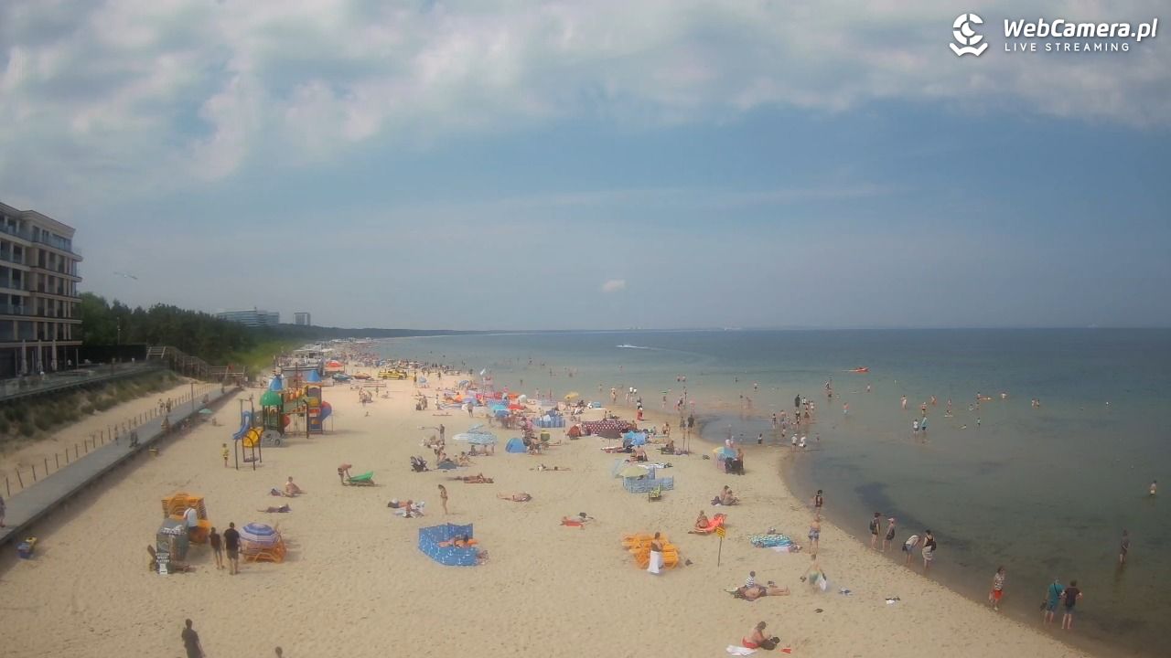 Międzyzdroje - widok na plażę - 21 czerwiec 2026, 10:49