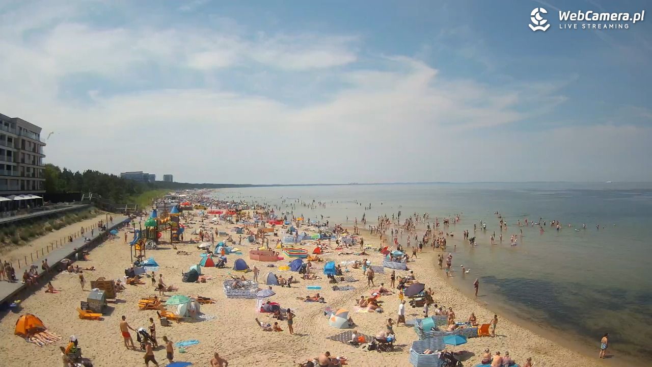 Międzyzdroje - widok na plażę - 20 czerwiec 2026, 12:31