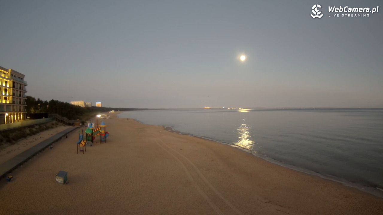 Międzyzdroje - widok na plażę - 27 wresień 2026, 06:26