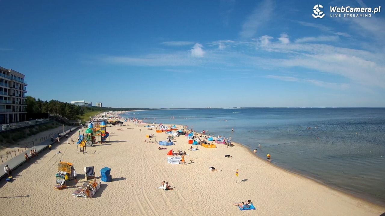 Międzyzdroje - widok na plażę - 09 sierpień 2026, 09:56