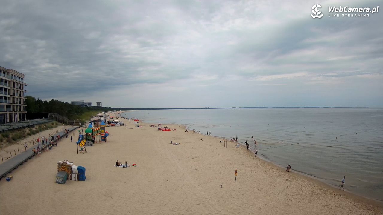 Międzyzdroje - widok na plażę - 10 sierpień 2026, 10:14