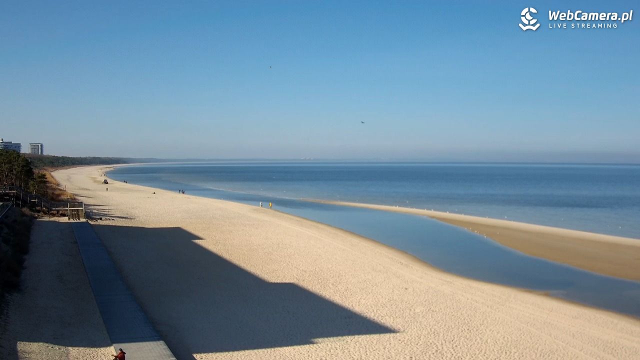 Międzyzdroje - widok na plażę - 18 marzec 2026, 10:11
