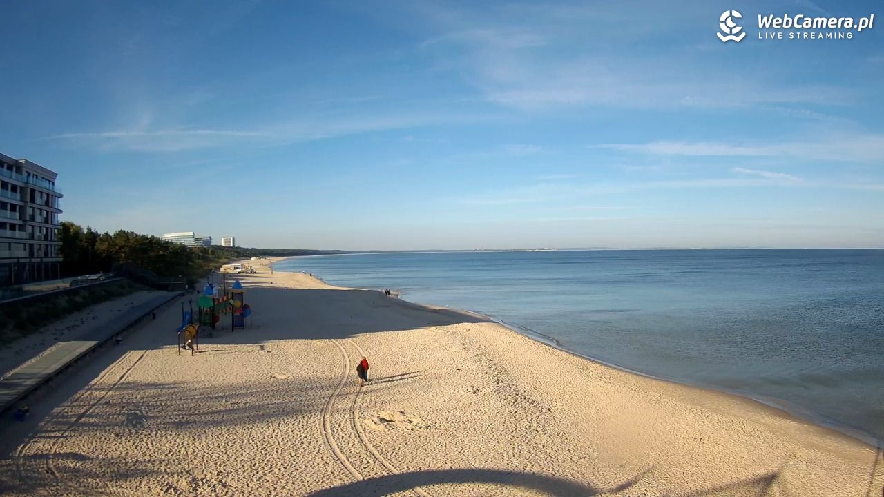 Międzyzdroje - widok na plażę - 28 wresień 2026, 09:15