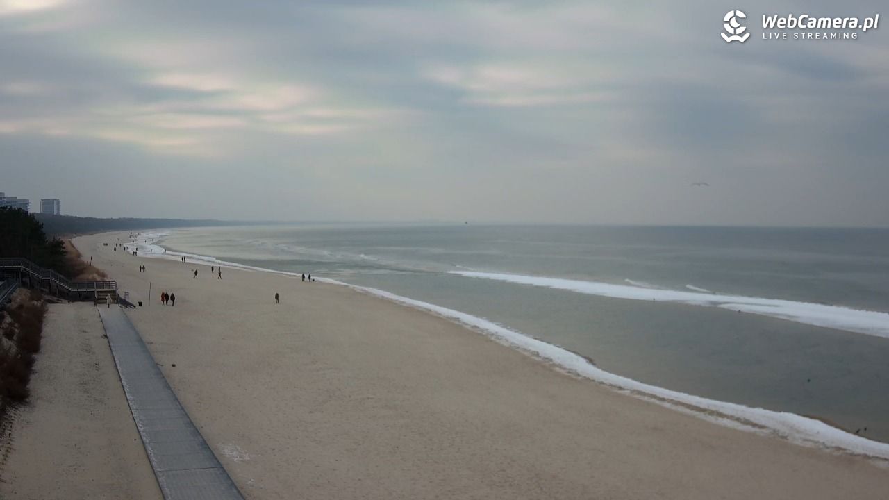 Międzyzdroje - widok na plażę - 25 styczeń 2026, 14:07