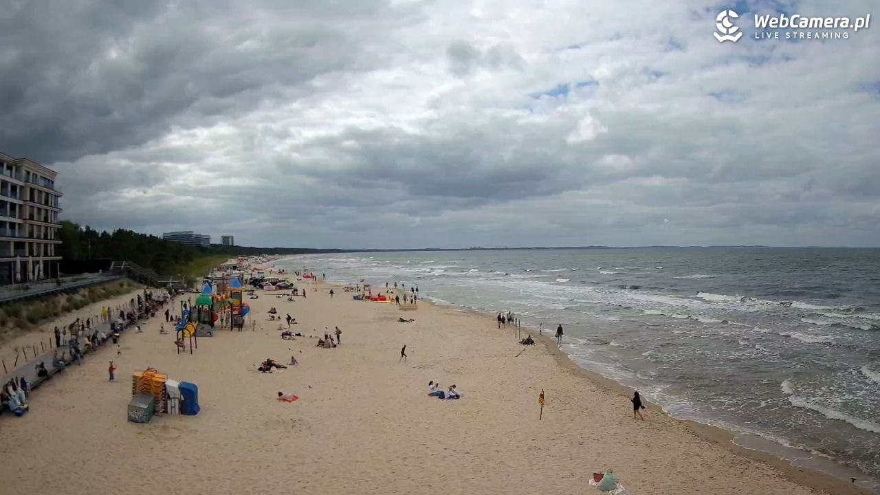Międzyzdroje - widok na plażę - 07 sierpień 2026, 14:19