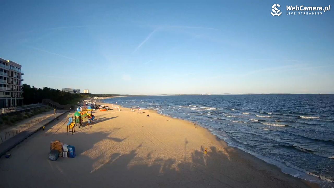 Międzyzdroje - widok na plażę - 08 sierpień 2026, 06:56