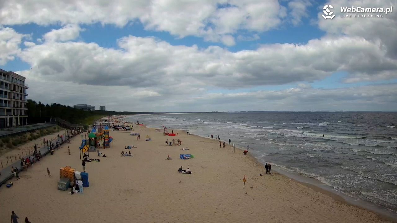 Międzyzdroje - widok na plażę - 07 sierpień 2026, 11:56