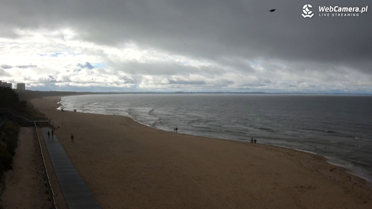 Międzyzdroje - widok na plażę - 14 październik 2025, 14:20