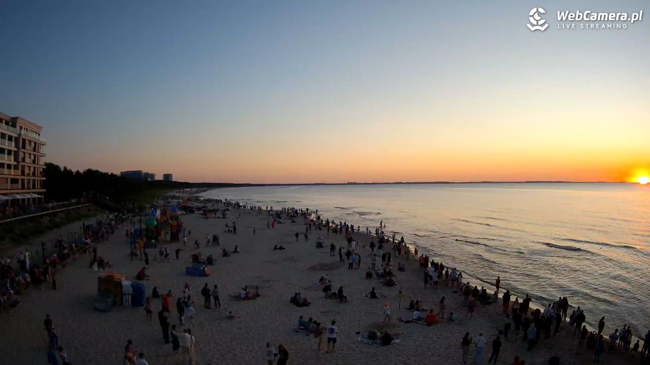 Międzyzdroje - widok na plażę - 08 sierpień 2026, 20:44