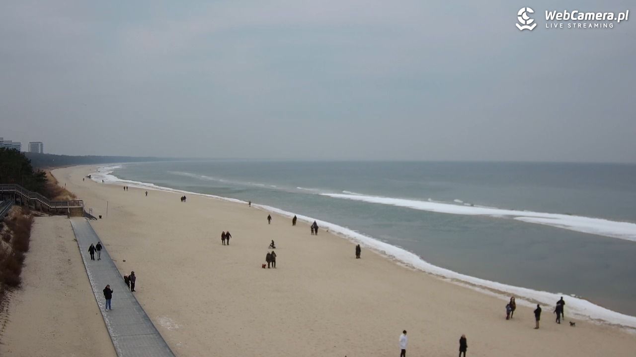 Międzyzdroje - widok na plażę - 25 styczeń 2026, 12:17
