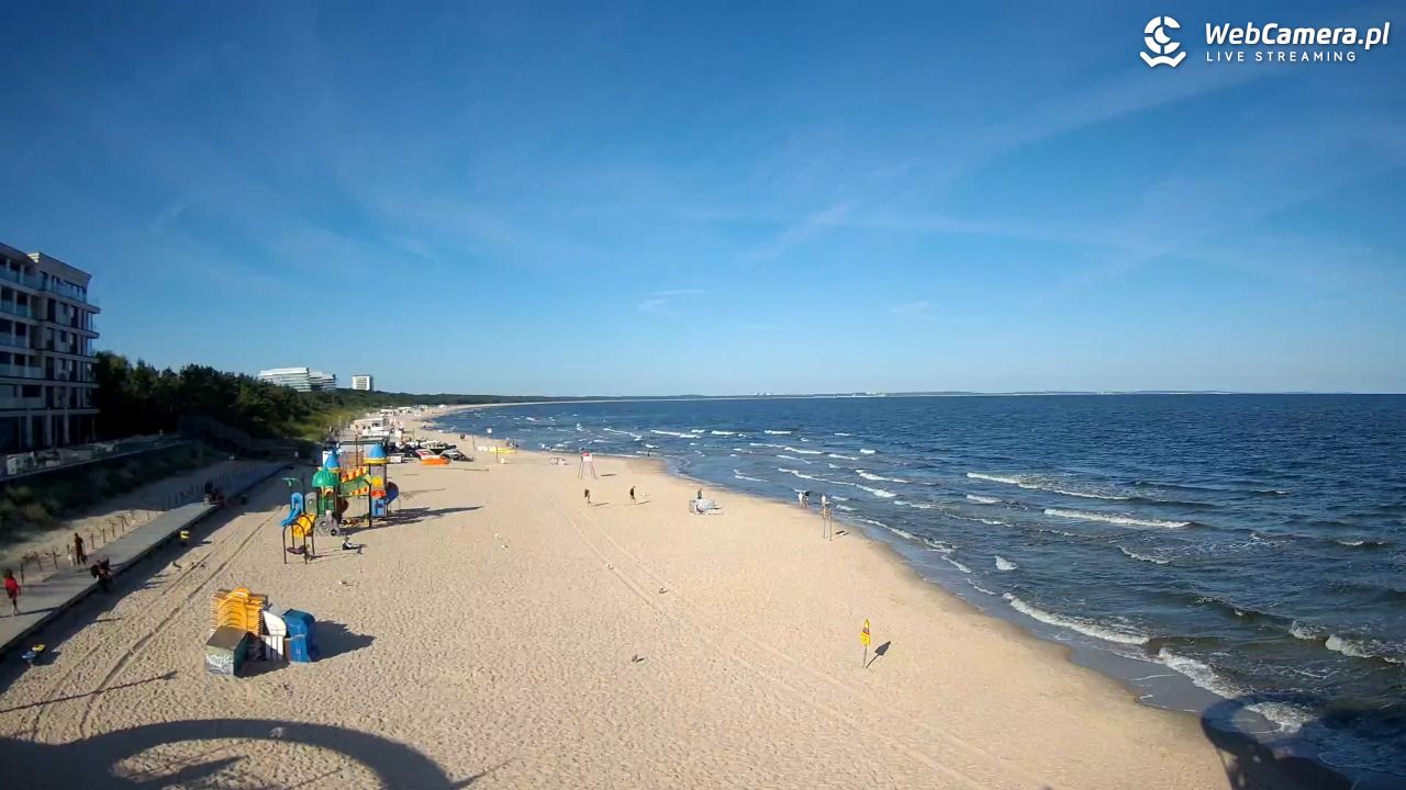 Międzyzdroje - widok na plażę - 08 sierpień 2026, 08:27