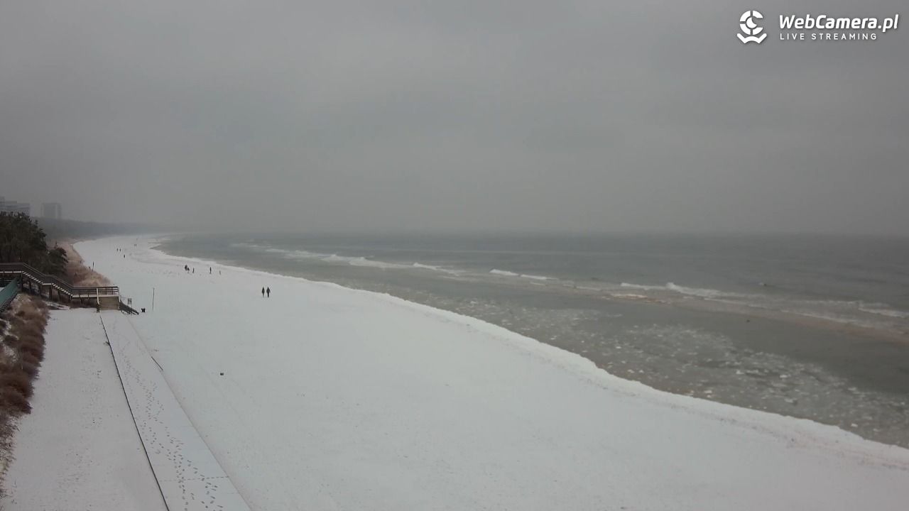 Międzyzdroje - widok na plażę - 26 styczeń 2026, 13:44
