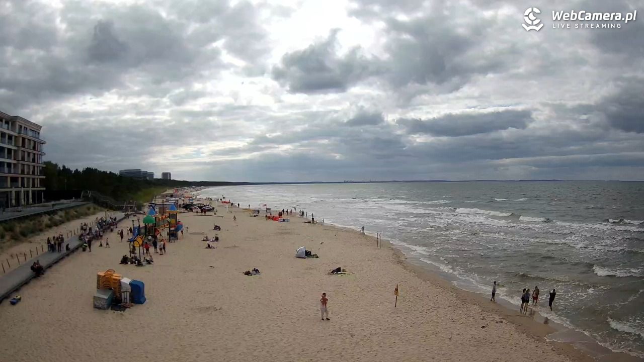 Międzyzdroje - widok na plażę - 07 sierpień 2026, 16:01