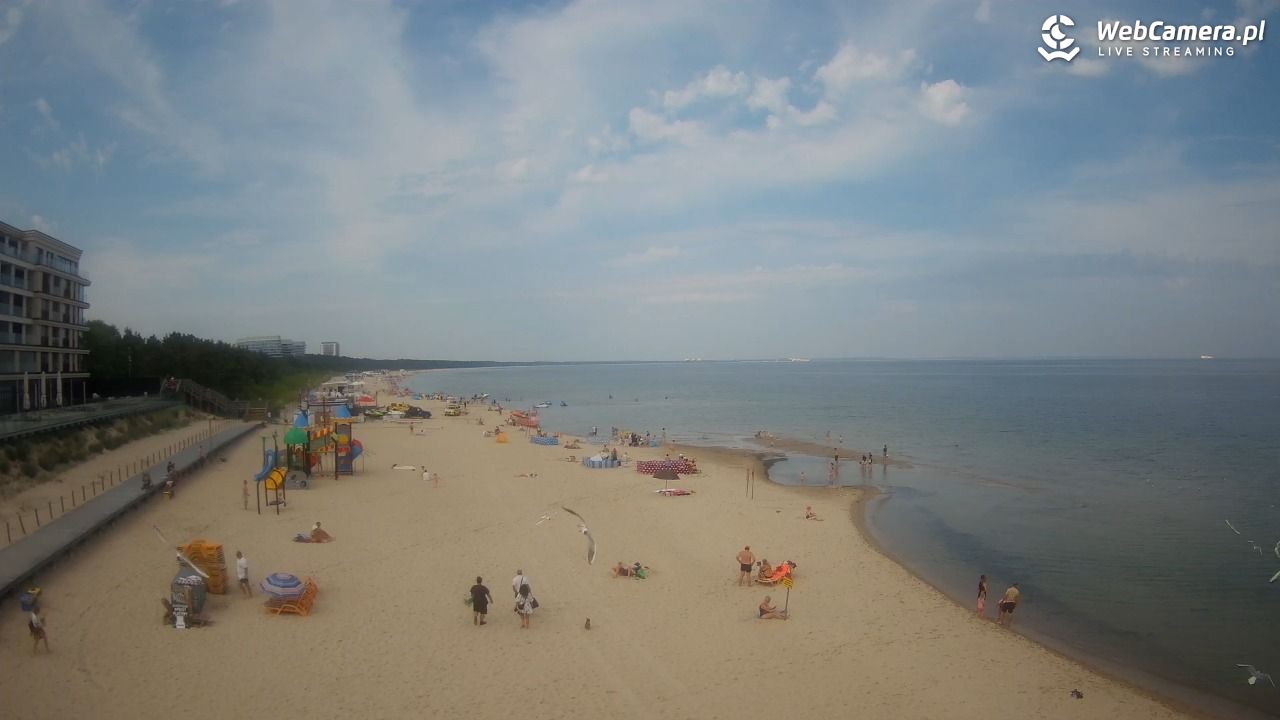 Międzyzdroje - widok na plażę - 21 czerwiec 2026, 09:47