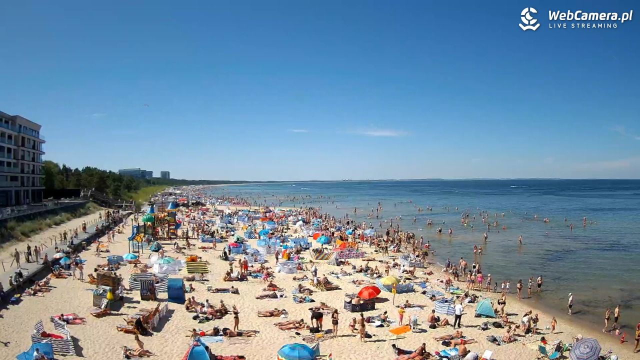 Międzyzdroje - widok na plażę - 09 sierpień 2026, 12:21