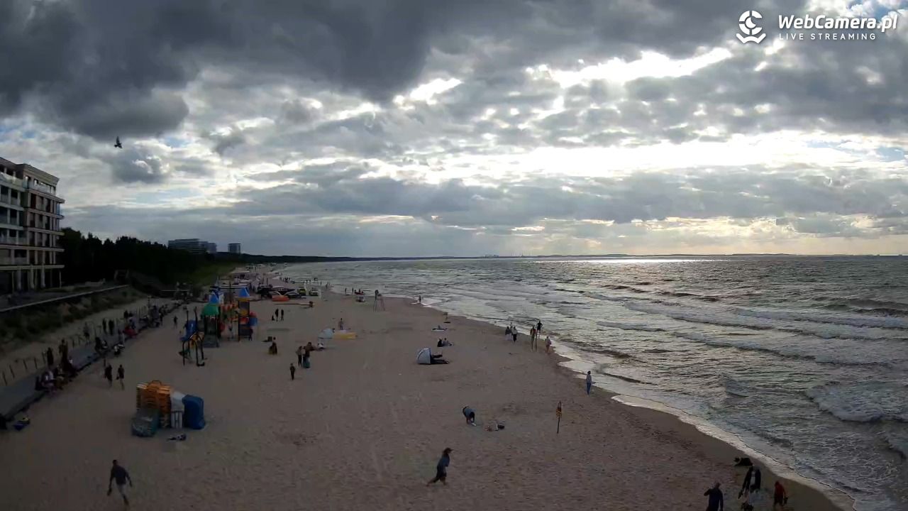 Międzyzdroje - widok na plażę - 07 sierpień 2026, 18:13