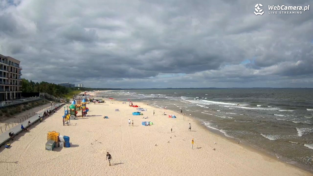 Międzyzdroje - widok na plażę - 07 sierpień 2026, 10:37