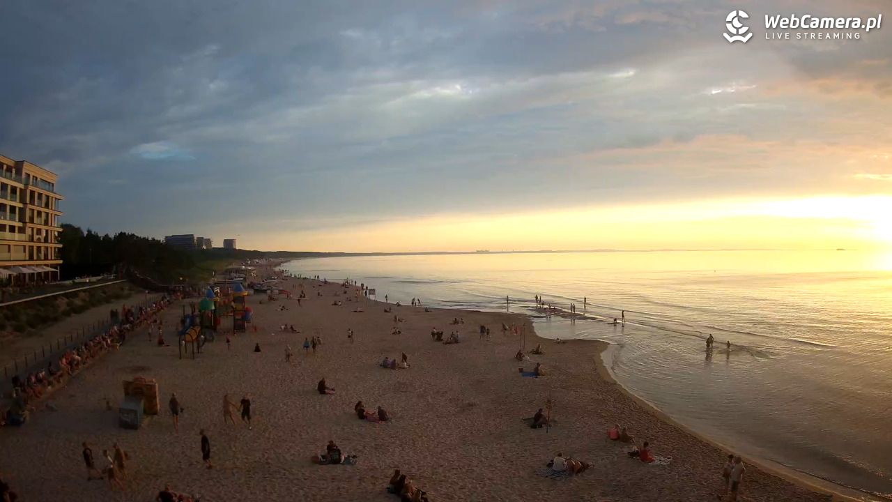 Międzyzdroje - widok na plażę - 20 czerwiec 2026, 20:51