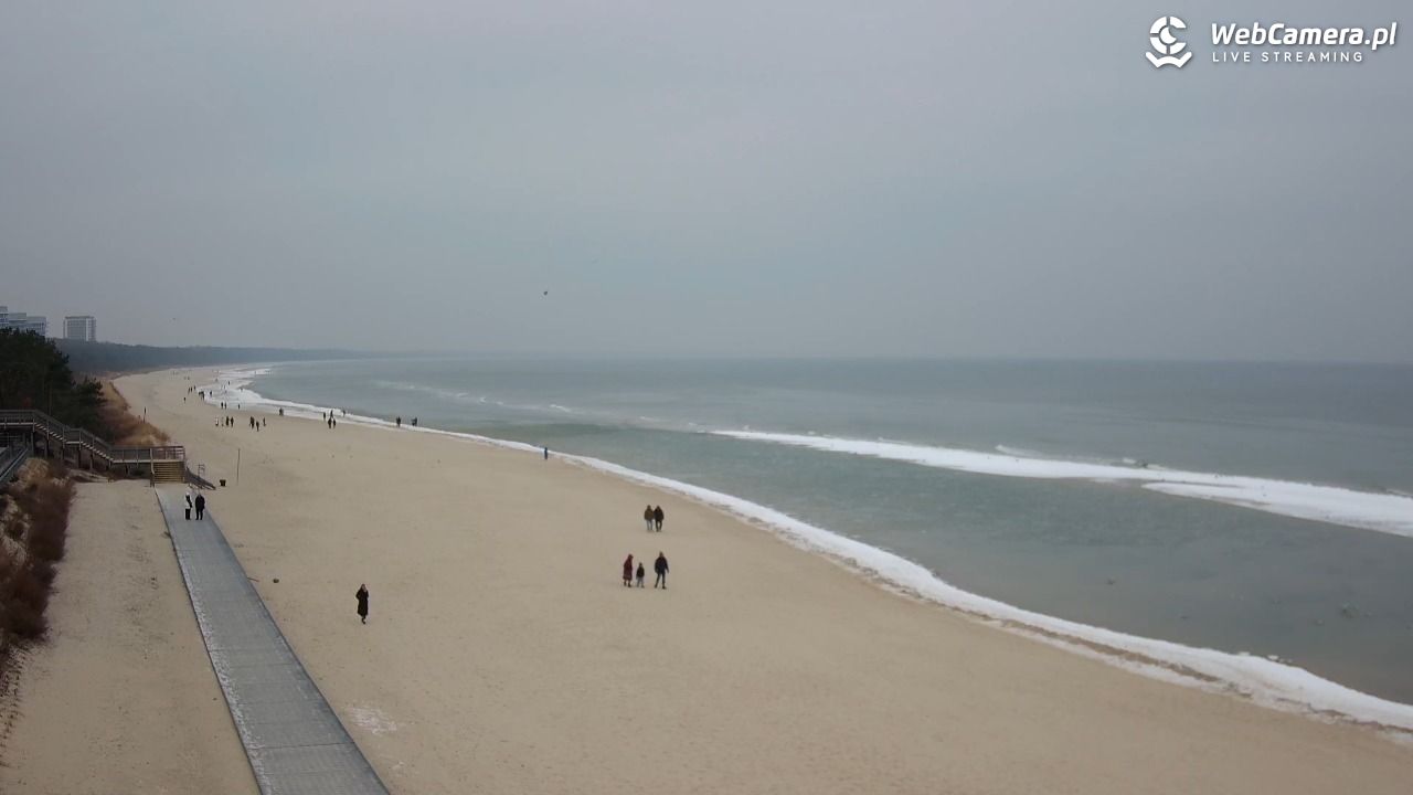 Międzyzdroje - widok na plażę - 25 styczeń 2026, 11:34