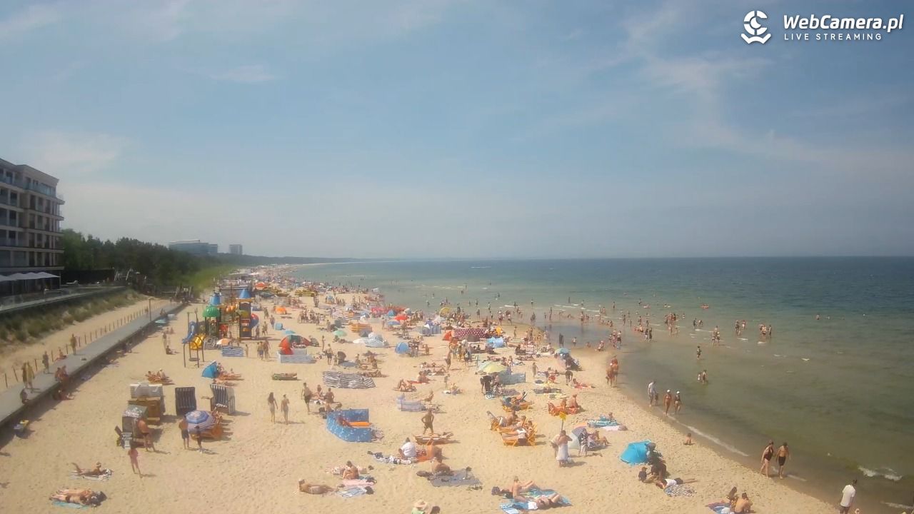 Międzyzdroje - widok na plażę - 21 czerwiec 2026, 11:58