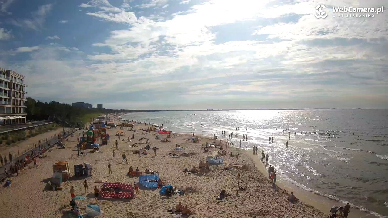 Międzyzdroje - widok na plażę - 21 czerwiec 2026, 17:33