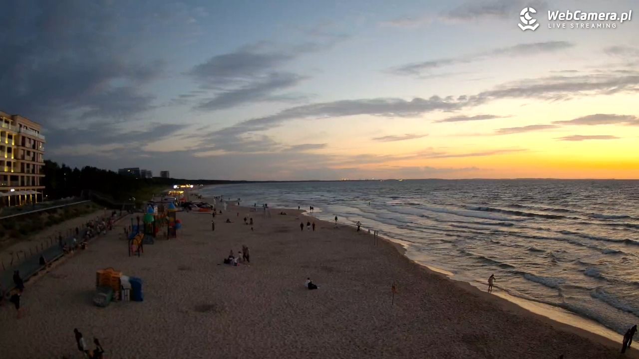 Międzyzdroje - widok na plażę - 06 sierpień 2026, 21:17