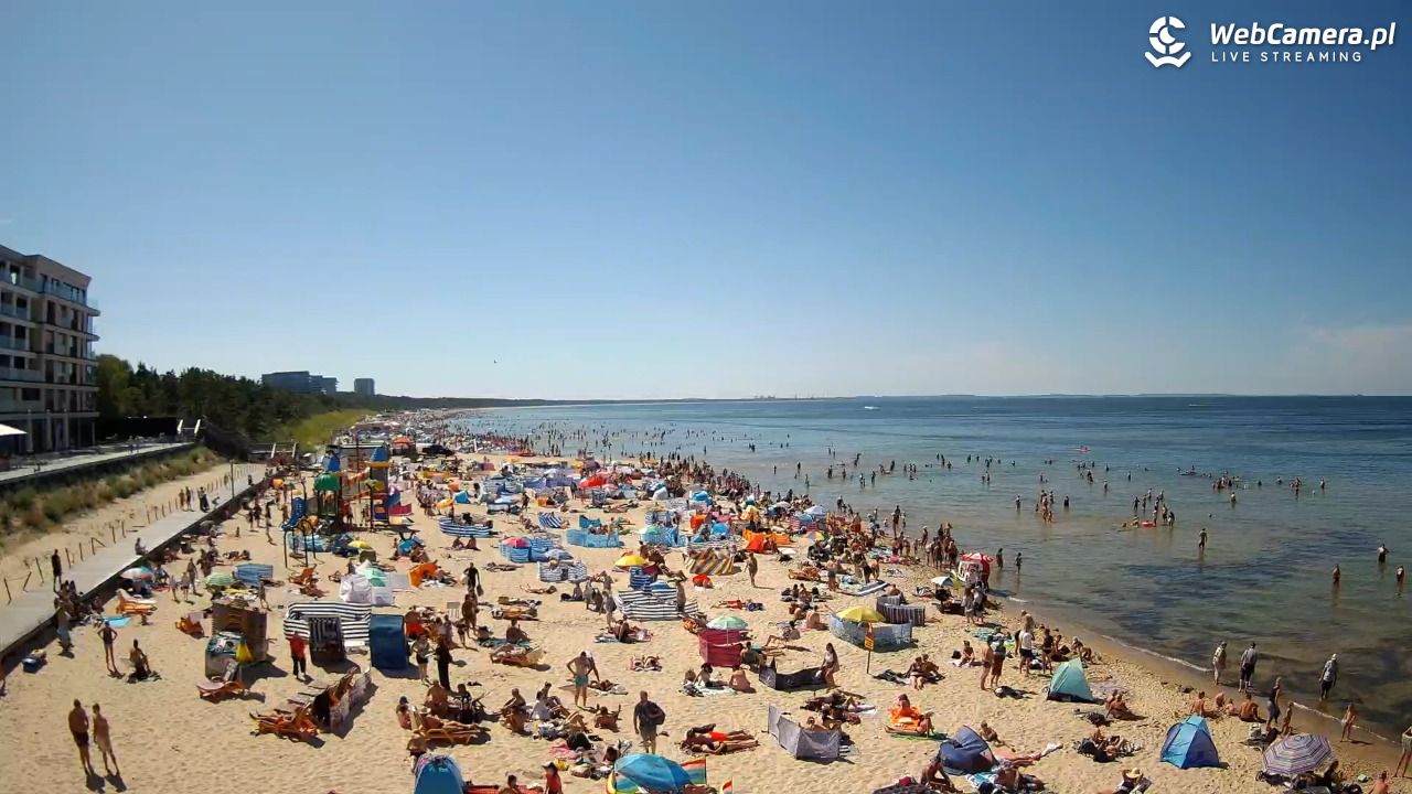 Międzyzdroje - widok na plażę - 09 sierpień 2026, 14:19