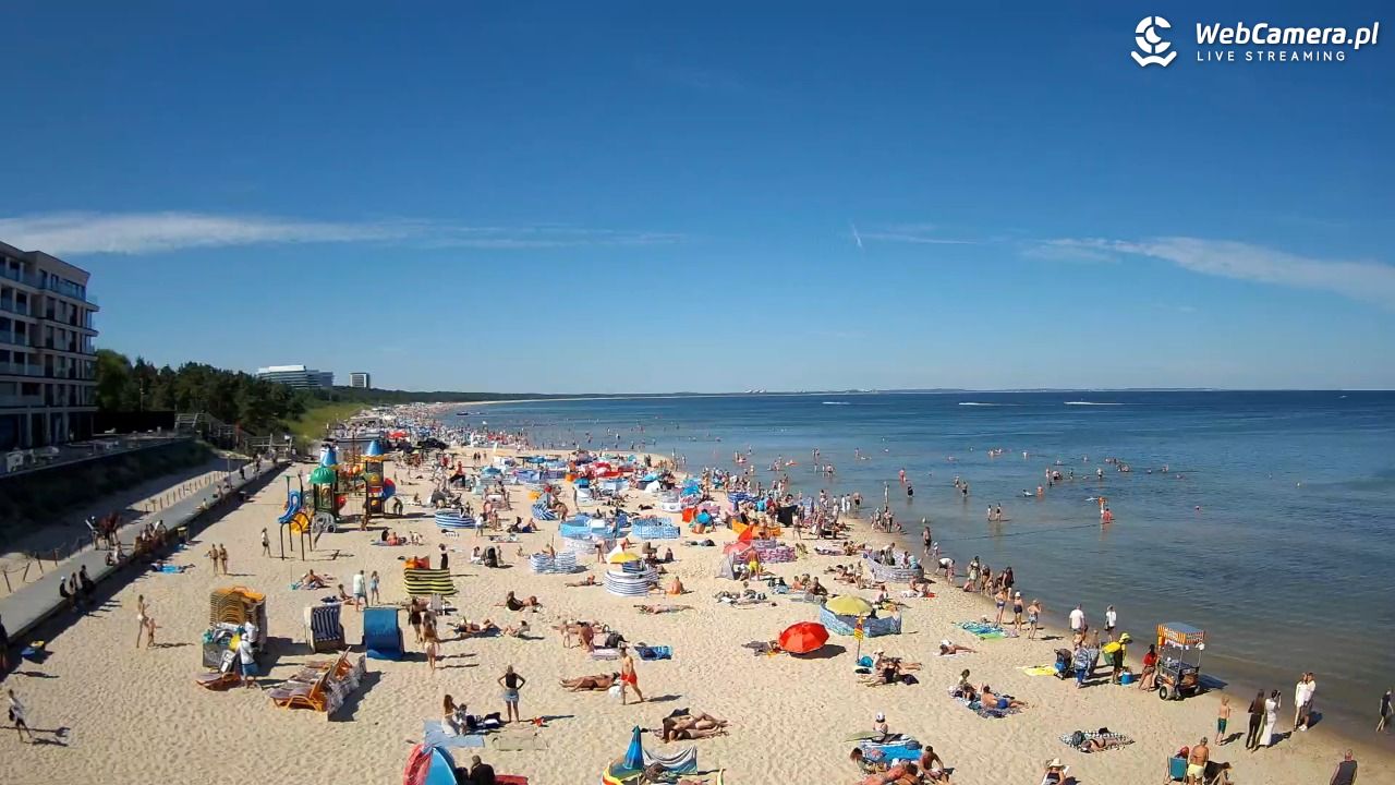 Międzyzdroje - widok na plażę - 09 sierpień 2026, 11:02