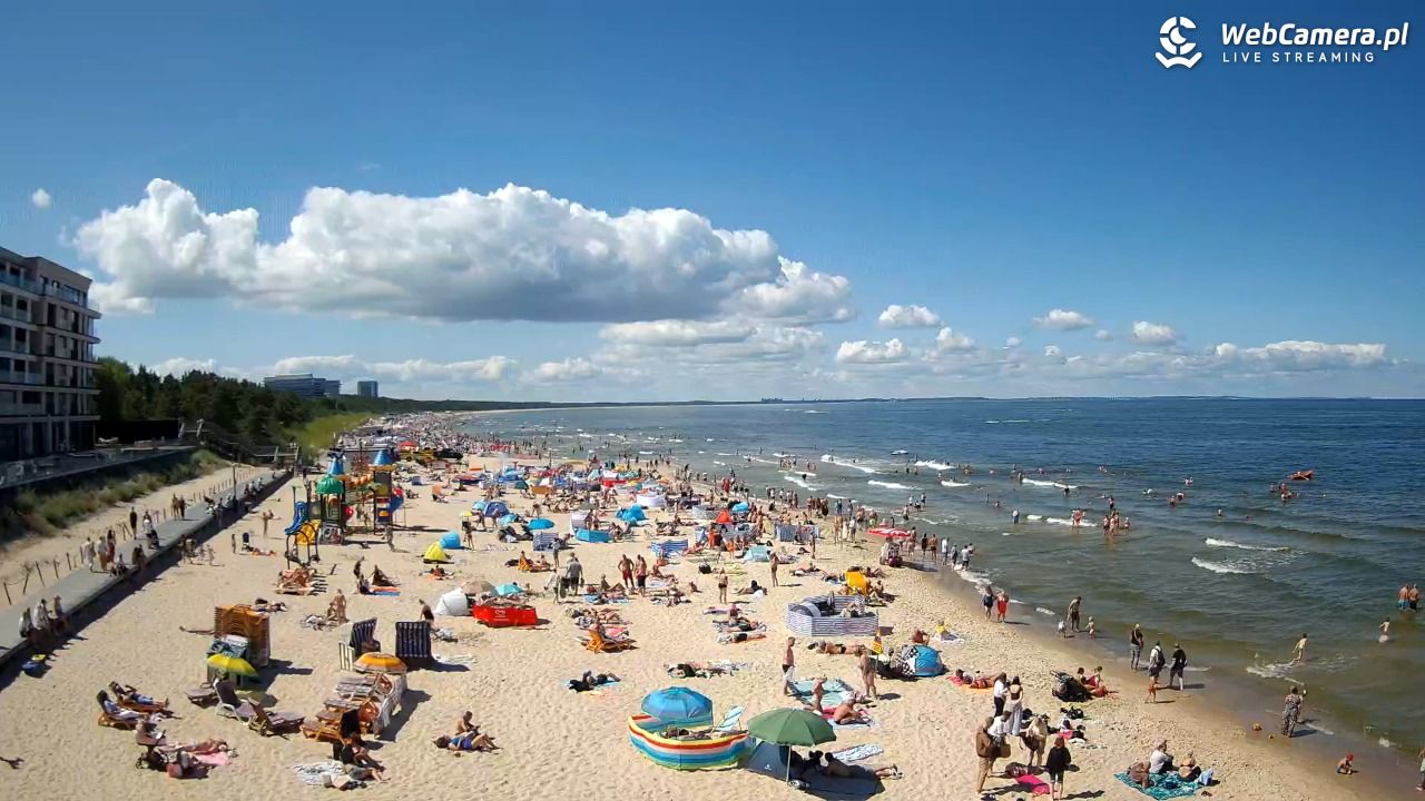 Międzyzdroje - widok na plażę - 08 sierpień 2026, 12:17