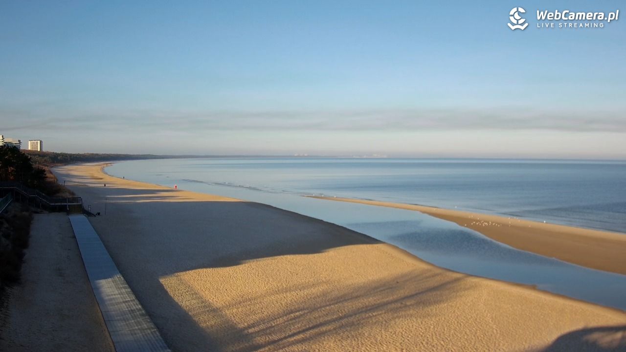 Międzyzdroje - widok na plażę - 18 marzec 2026, 07:48
