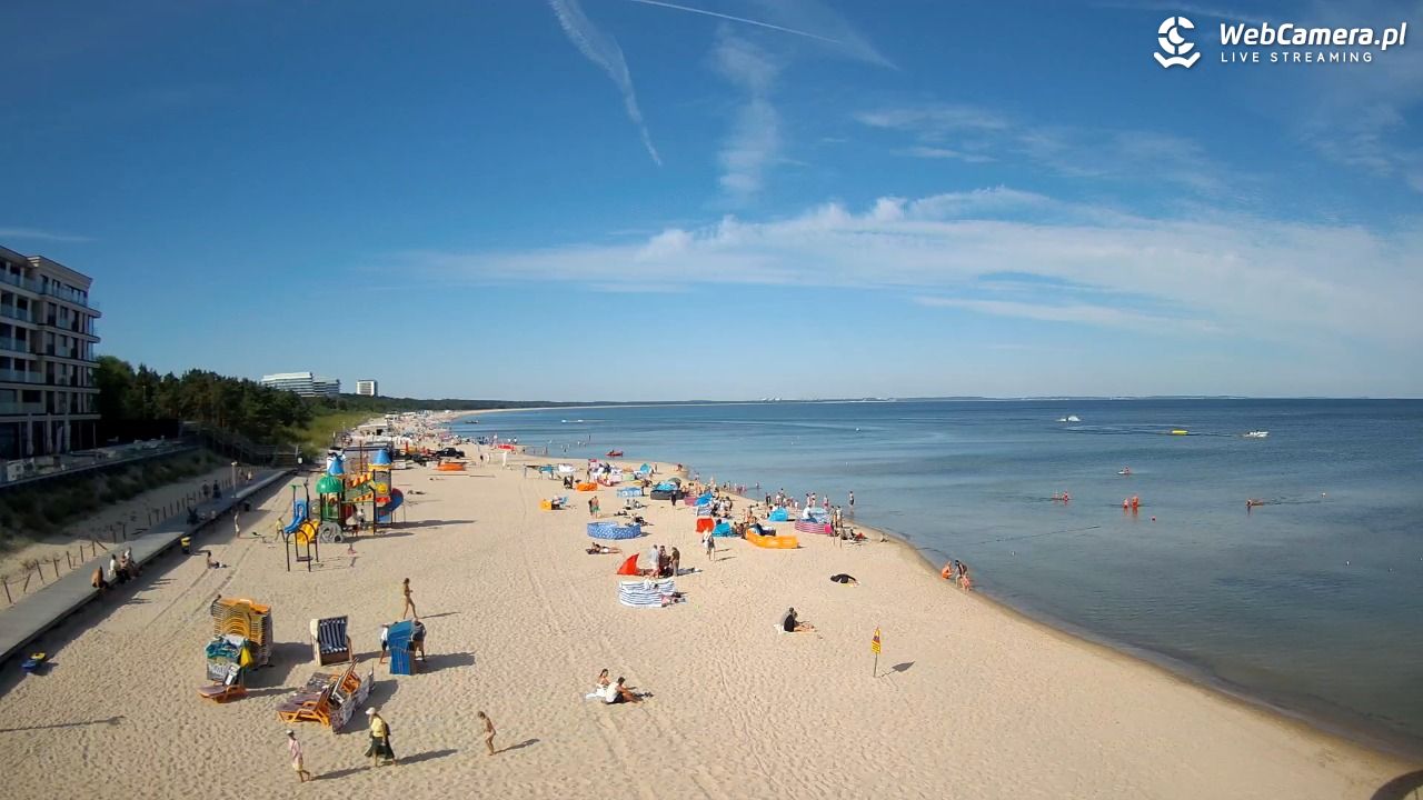 Międzyzdroje - widok na plażę - 09 sierpień 2026, 09:41