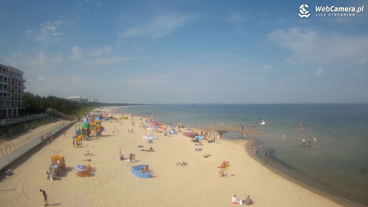 Międzyzdroje - widok na plażę - 21 czerwiec 2026, 10:21