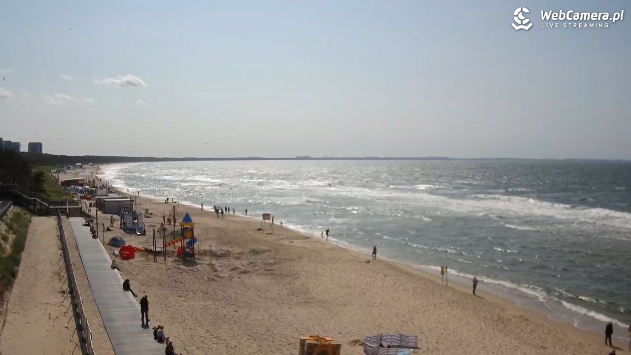 Międzyzdroje - widok na plażę - 11 czerwiec 2025, 15:54