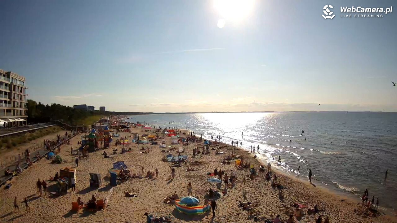 Międzyzdroje - widok na plażę - 08 sierpień 2026, 17:42