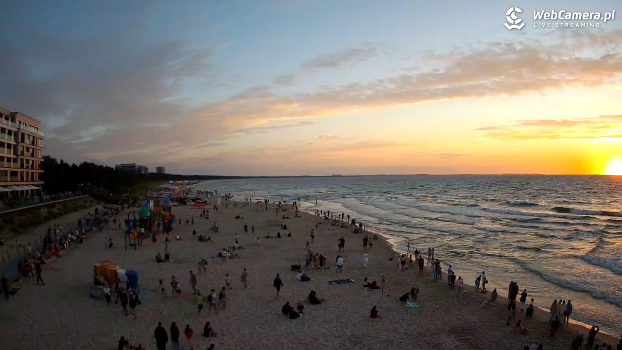 Międzyzdroje - widok na plażę - 06 sierpień 2026, 20:45