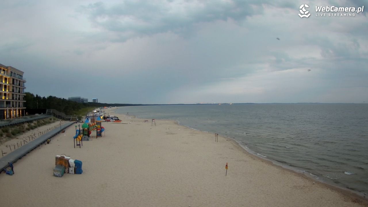 Międzyzdroje - widok na plażę - 10 sierpień 2026, 05:32