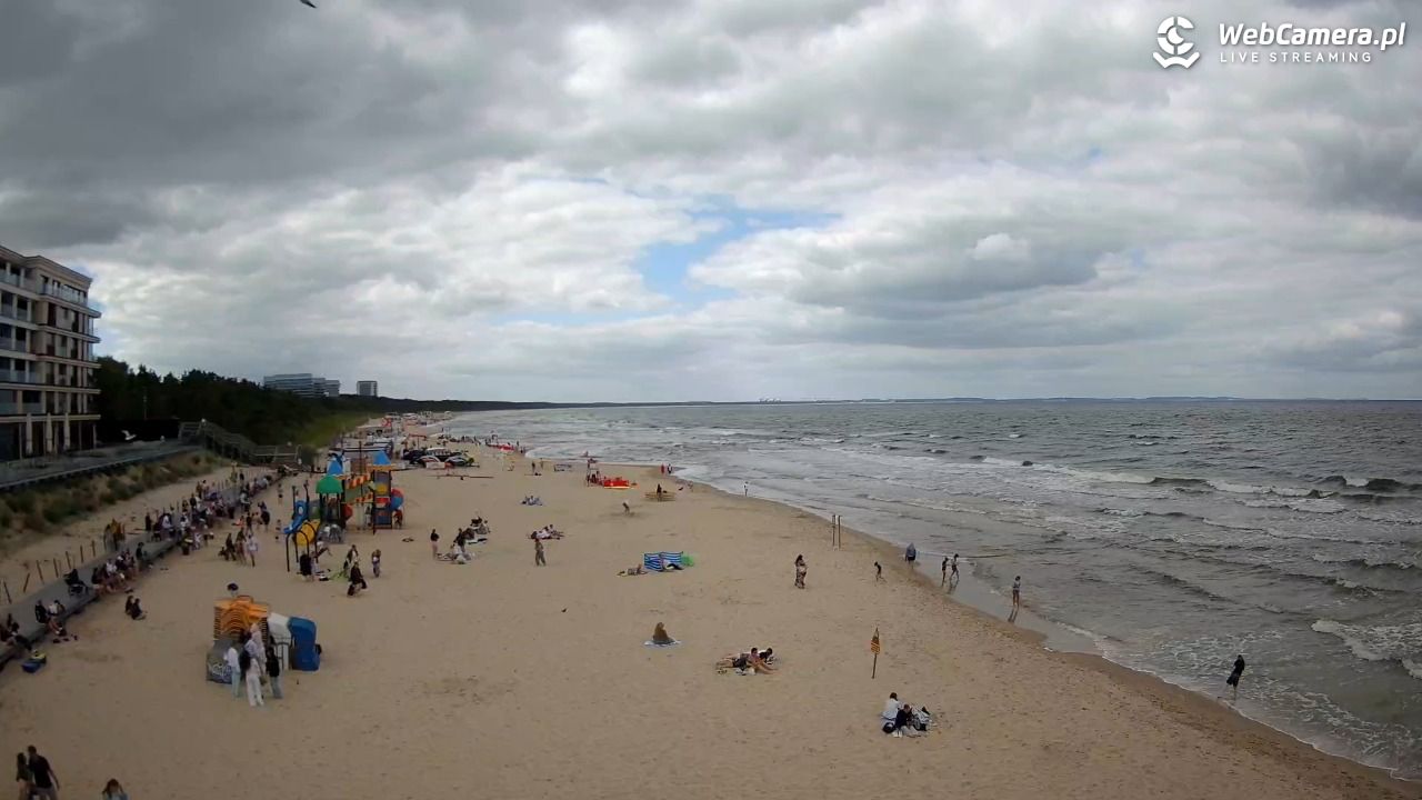 Międzyzdroje - widok na plażę - 07 sierpień 2026, 12:42