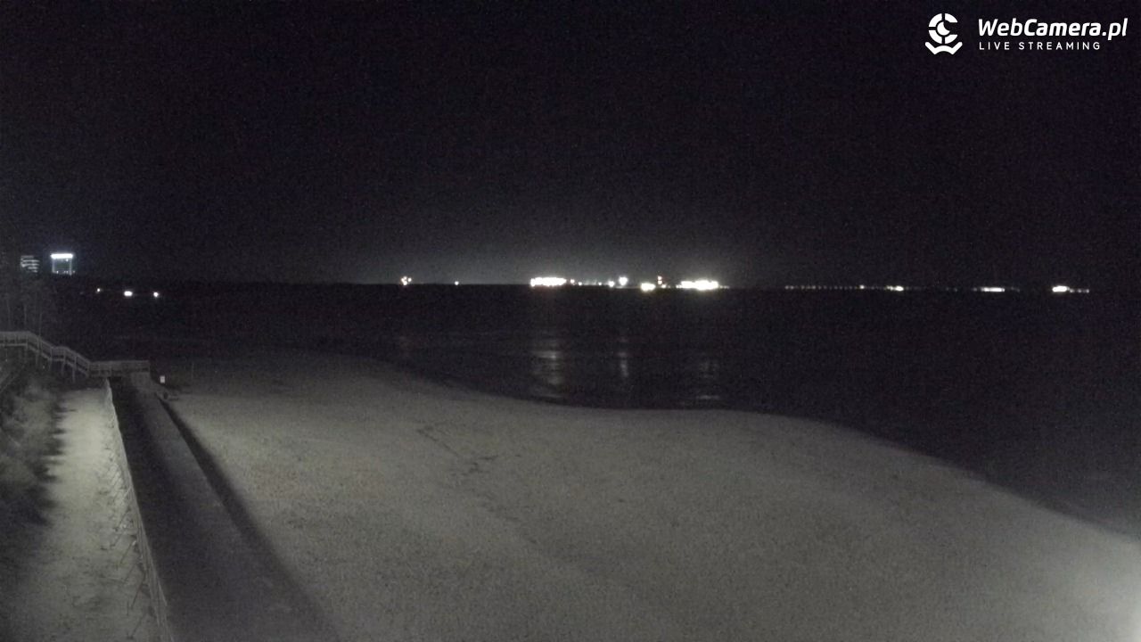 Międzyzdroje - widok na plażę - 19 październik 2025, 23:27