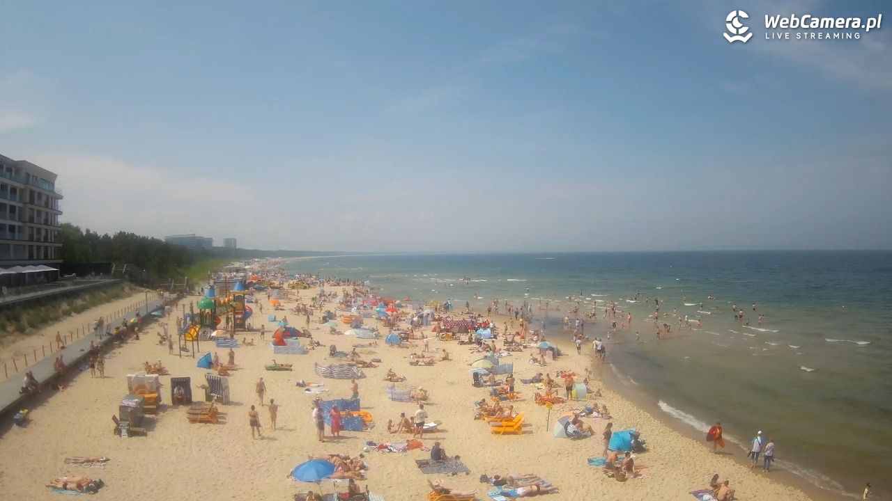 Międzyzdroje - widok na plażę - 21 czerwiec 2026, 12:16