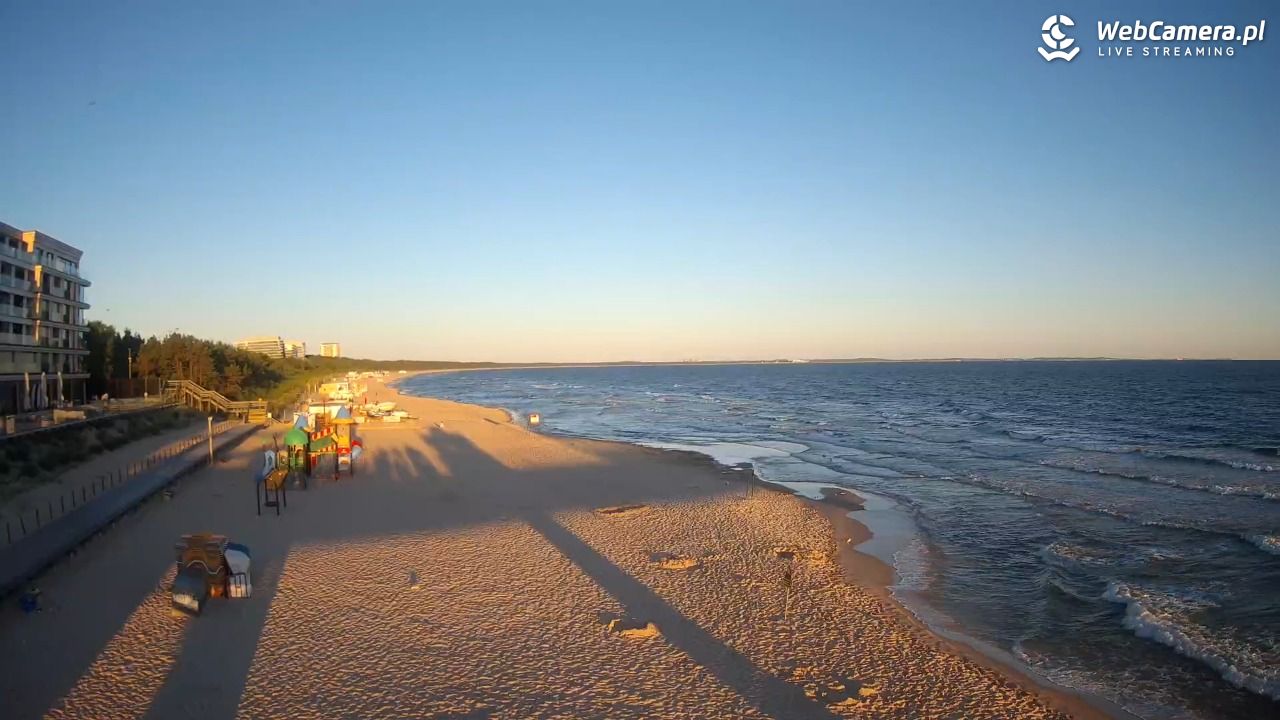 Międzyzdroje - widok na plażę - 22 czerwiec 2026, 05:12