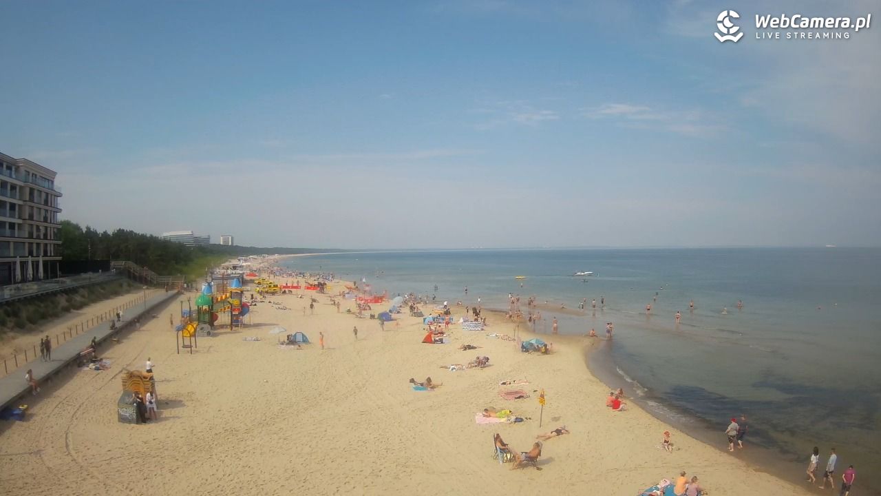Międzyzdroje - widok na plażę - 20 czerwiec 2026, 10:07