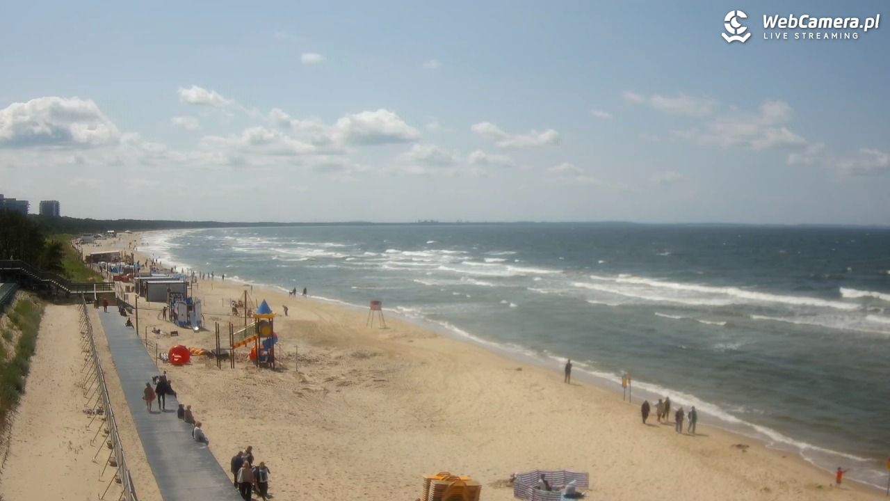 Międzyzdroje - widok na plażę - 11 czerwiec 2025, 14:25