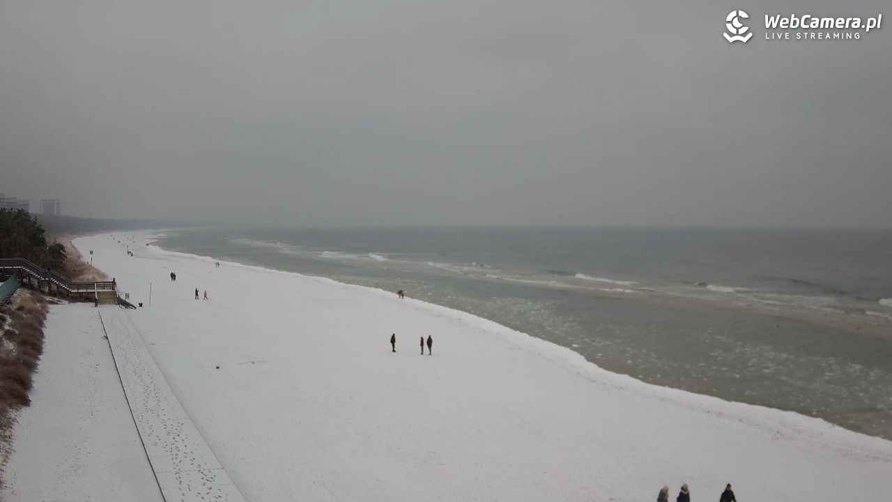 Międzyzdroje - widok na plażę - 26 styczeń 2026, 14:28