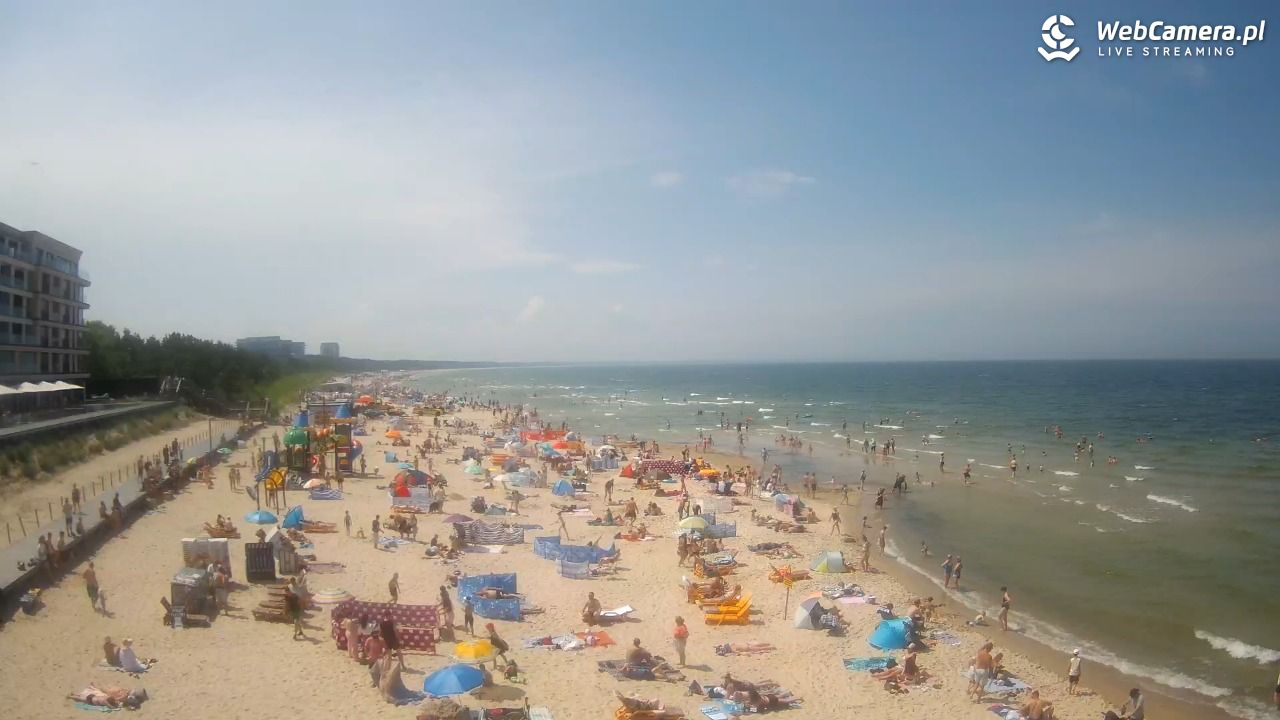 Międzyzdroje - widok na plażę - 21 czerwiec 2026, 13:03