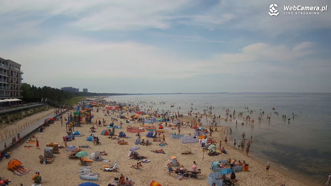 Międzyzdroje - widok na plażę - 20 czerwiec 2026, 14:15