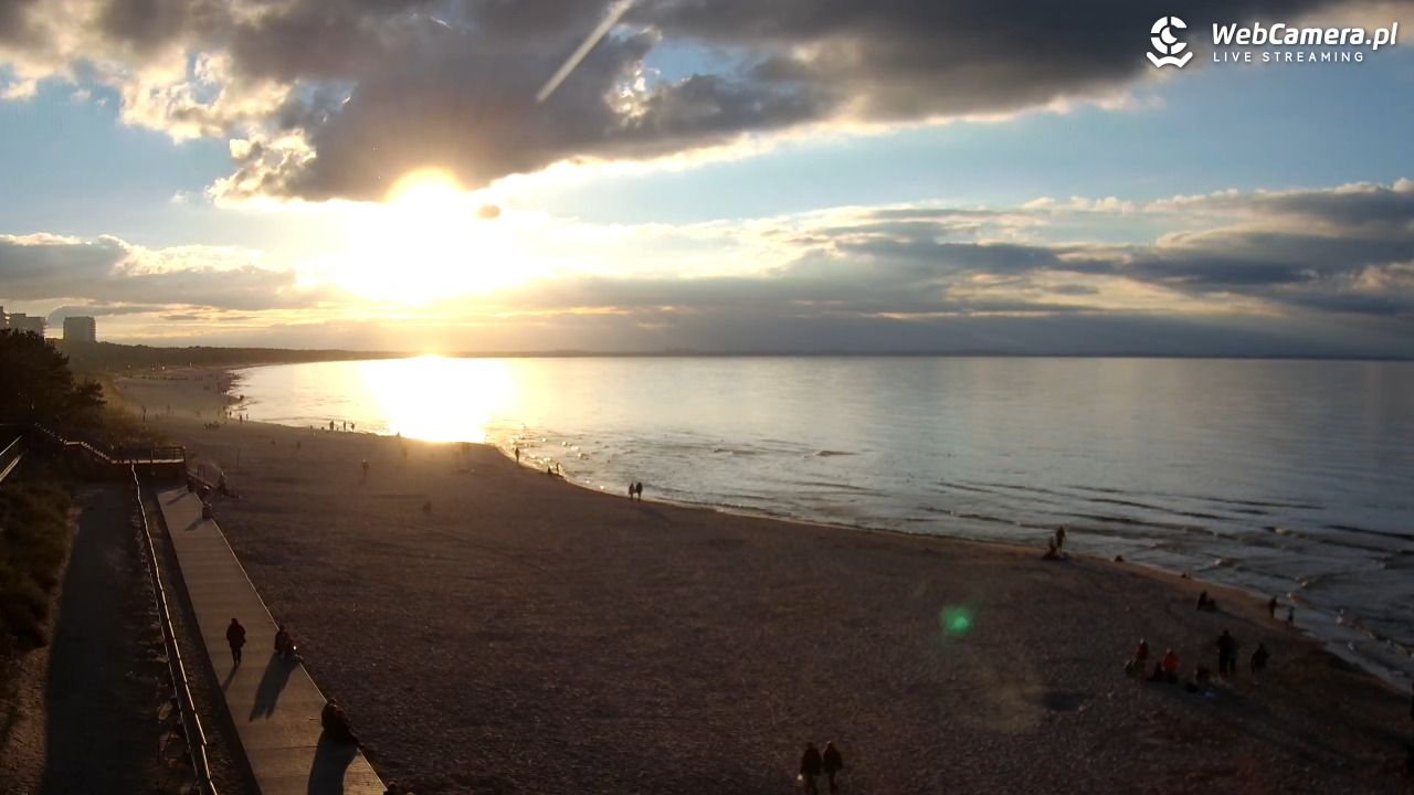 Międzyzdroje - widok na plażę - 15 październik 2025, 17:20