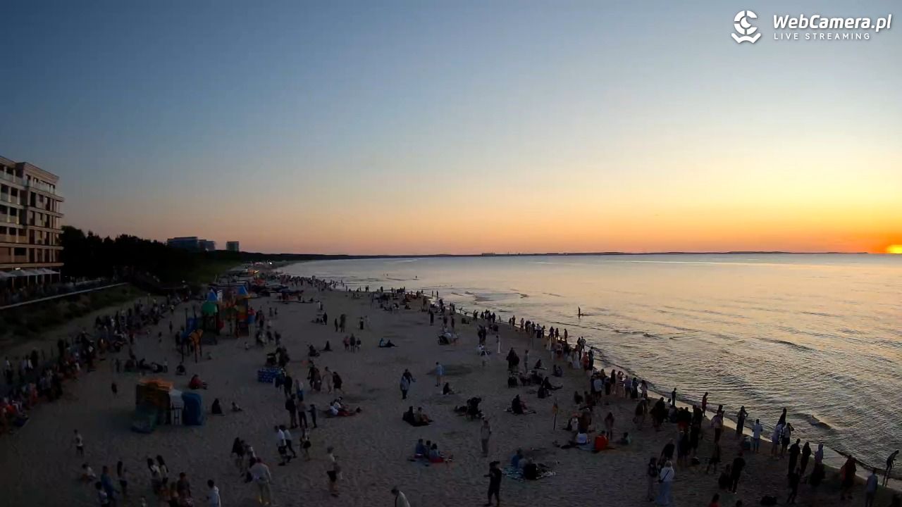 Międzyzdroje - widok na plażę - 08 sierpień 2026, 20:48