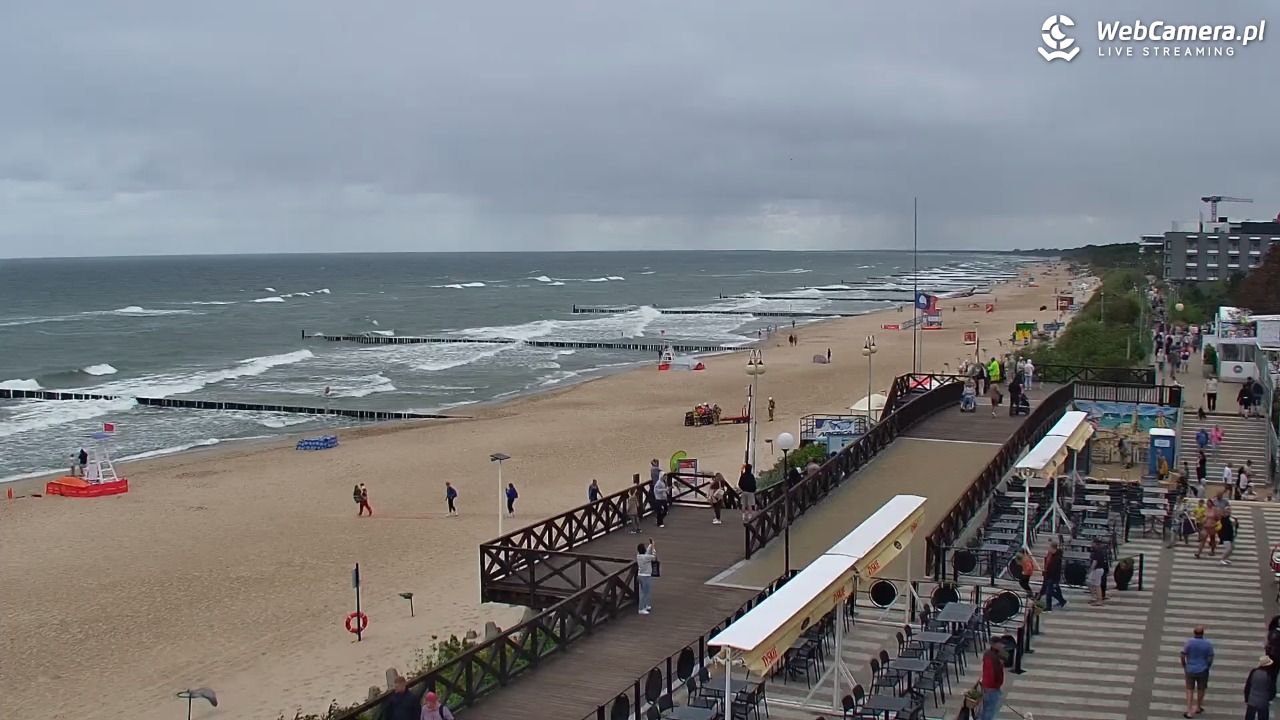 MIELNO - widok na plażę - 07 sierpień 2026, 11:50