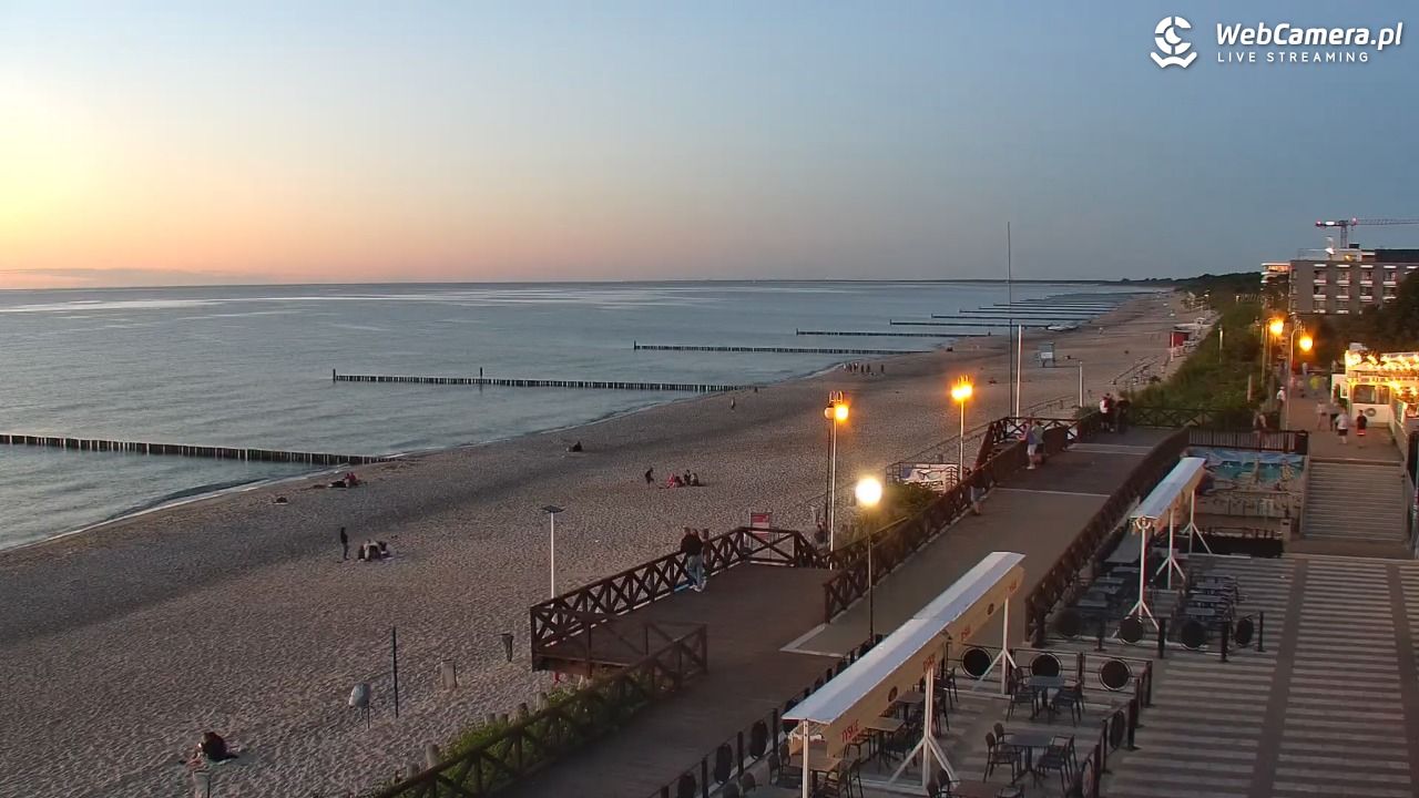 MIELNO - widok na plażę - 23 czerwiec 2026, 22:07