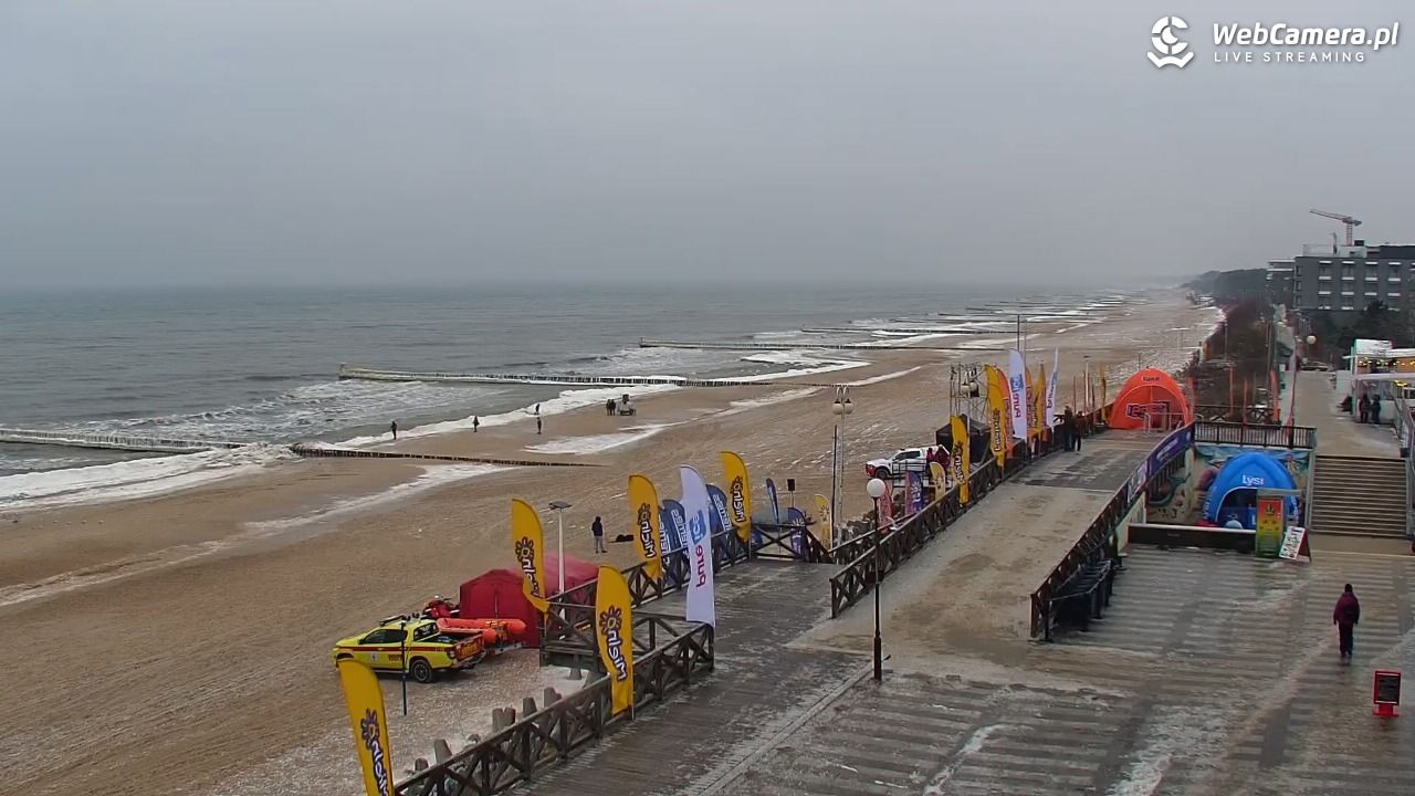 MIELNO - widok na plażę - 05 luty 2026, 13:54